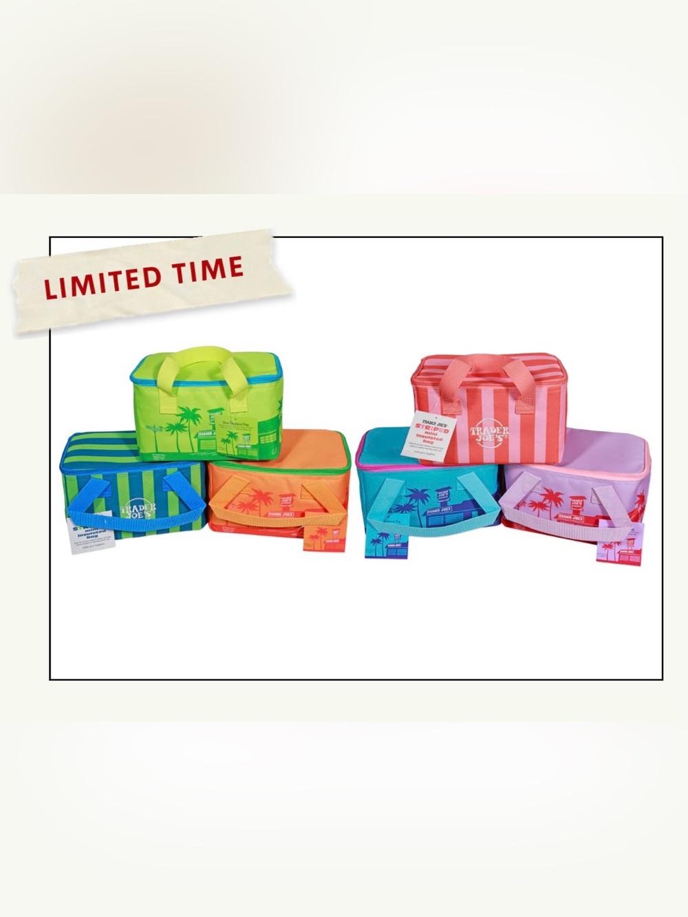 Viral Sold Out Trader Joe’s Mini Insulated Tote Summer Collection 2026 - Picture 4 of 4